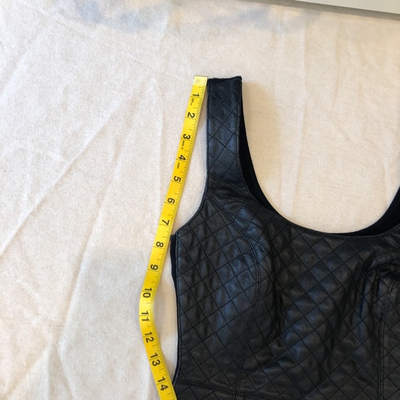 Bailey44 black tank with faux leather size small - Picture 11 of 13